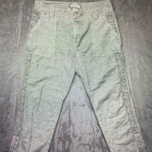 Sundance Men's Light Green Cargo Pants with Side Trim
